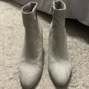 Grey booty boots size 8